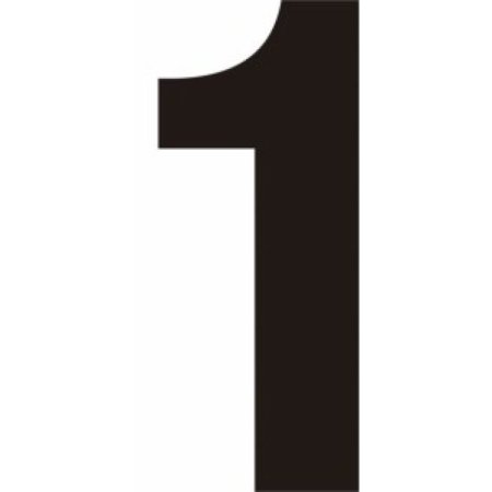 Цифра 1 черная