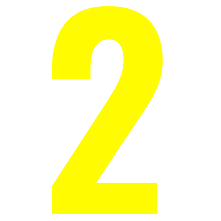 Цифра 2 цветная