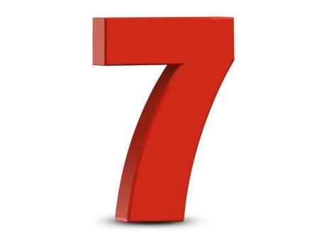 Цифра 7 3d
