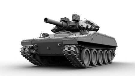 Российские танки на белом фоне