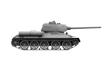 Т 34 вид сбоку