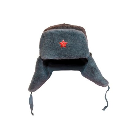Солдатская зимняя шапка со звездой Военная