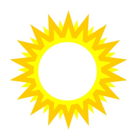 Рамка в виде солнышка