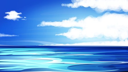 Море небо вектор