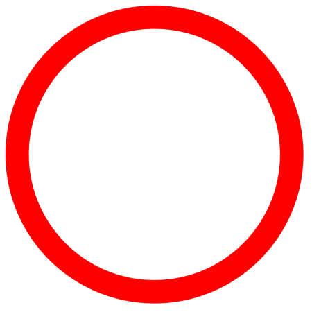Круглый красный знак