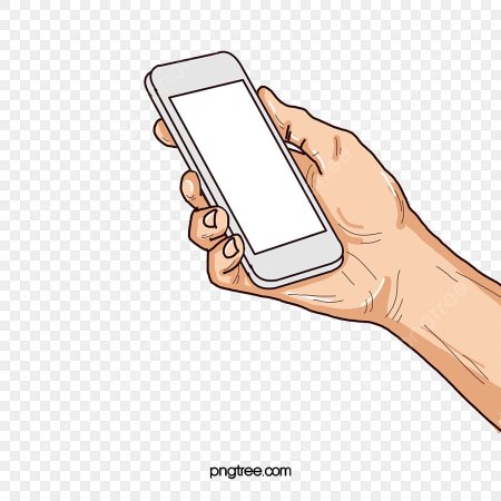 Смартфон в руке вектор