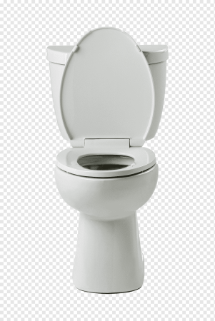 Унитаз вид спереди