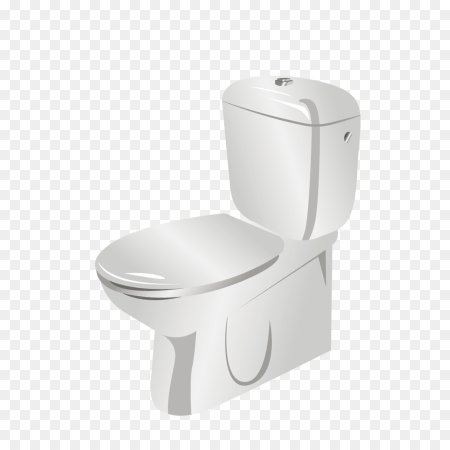 Унитаз на белом фоне