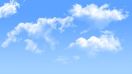 Голубое небо с облаками фон