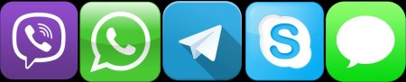 Значки WHATSAPP Viber Telegram