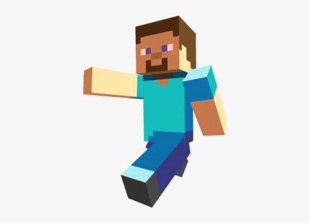 Minecraft Стив бежит