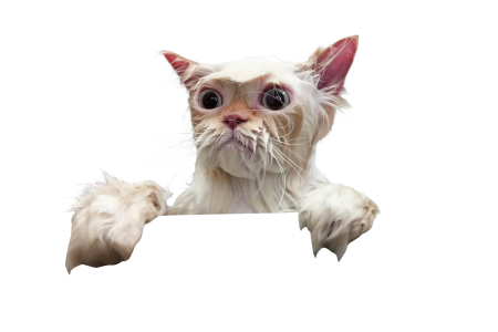 Кот без заднего фона