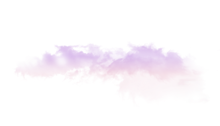 Сиреневые облака на прозрачном фоне