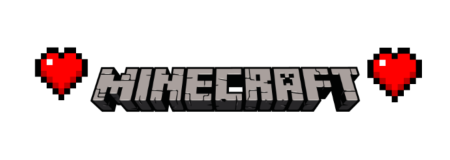 Minecraft надпись без фона
