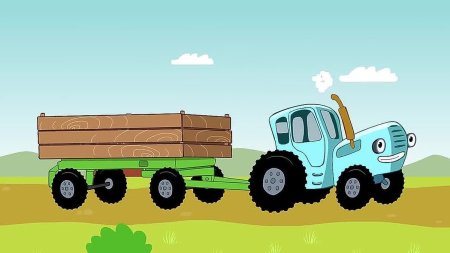 Трактор мультфильм синий трактор мультфильм