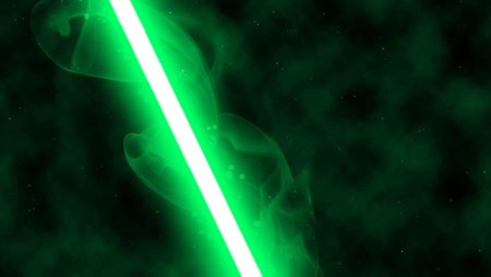 Star Wars зеленый световой меч