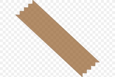 Кусочек скотча без фона