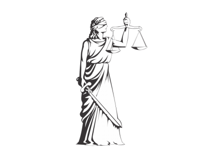 Фемида богиня правосудия в векторе