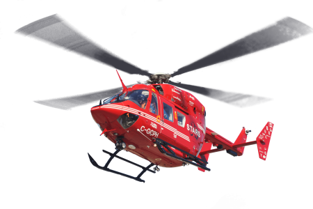Вертолет "Air Rescue", красный 3+