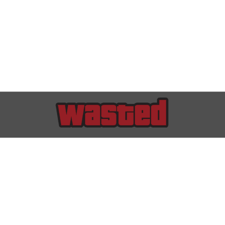 Wasted без фона