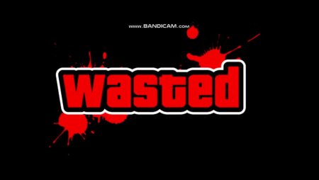 Наклейка на авто "wasted"