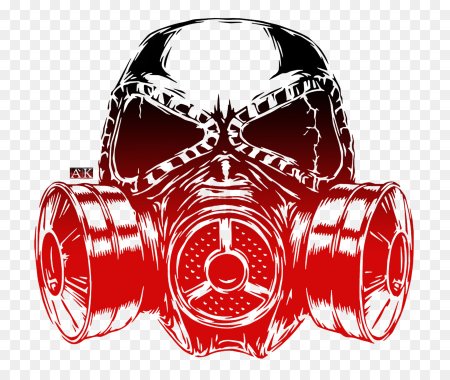 Череп в респираторе