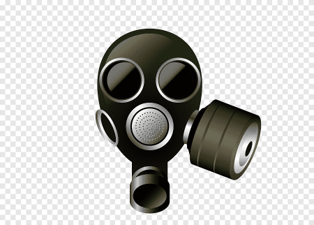 Противогаз сбоку вектор