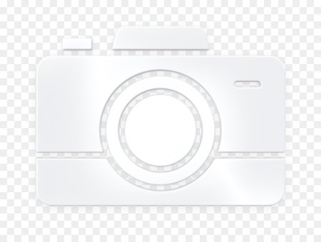Значок фотоаппарата белый