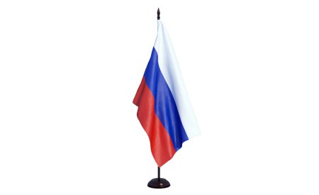 Флаги Триколор на флагштоках