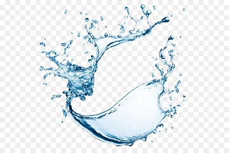 Брызги воды на белом фоне