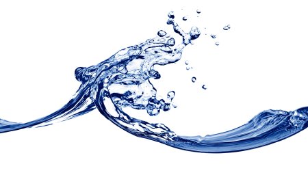 Волна воды на прозрачном фоне