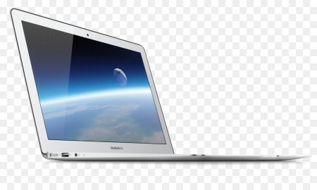 MACBOOK Air на прозрачном фоне