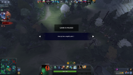 Пауза в игре Dota