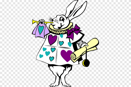 Белый кролик Алиса Шляпник