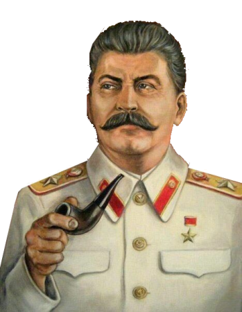 Сталин на прозрачном фоне