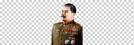 Сталин на прозрачном фоне