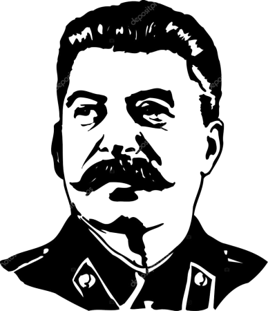 Сталин векторный портрет