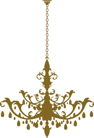 Винтажная люстра без фона