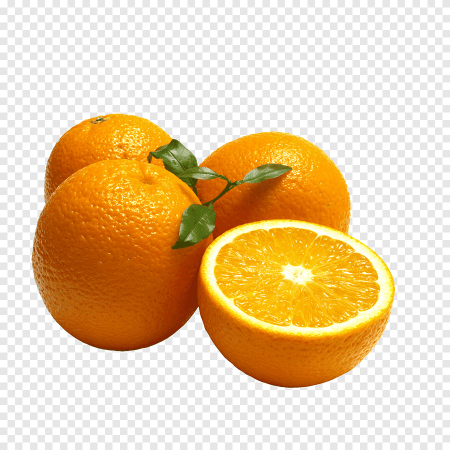 Апельсин на прозрачном фоне для фотошопа