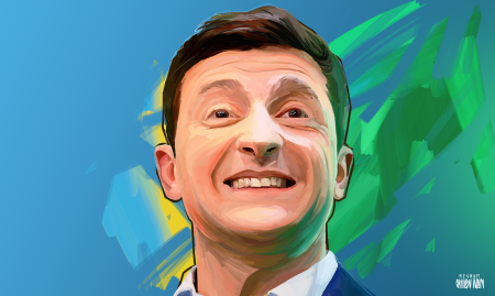 Президент Украины Владимир Зеленский аниме