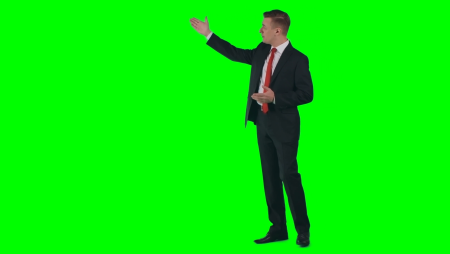 Человек на хромакее