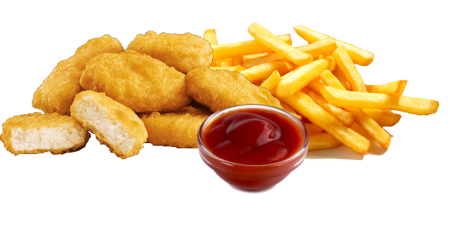 Куриные наггетсы с фри