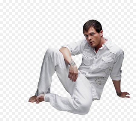 Человек на прозрачном фоне