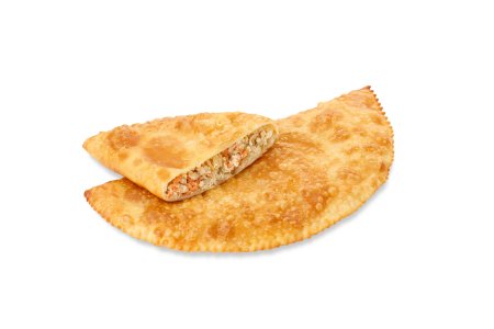 Чебурек на белом фоне