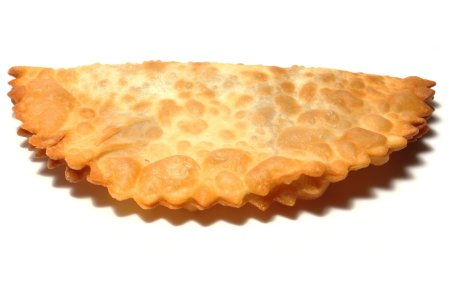 Чебурек на белом фоне
