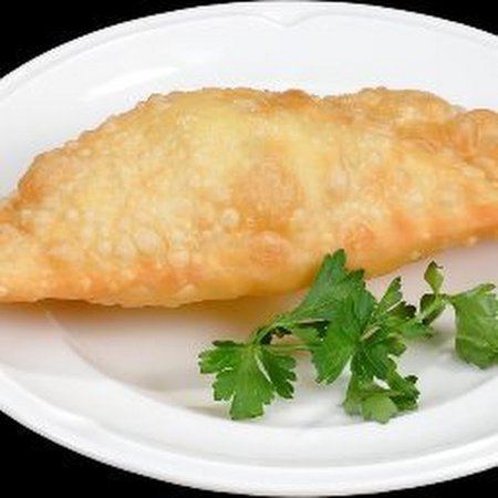 Чебурек на белом фоне