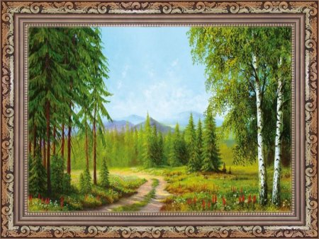 Картина в раме природа
