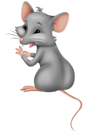 Мышка на прозрачном фоне