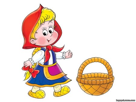 Девочка с корзинкой для детей