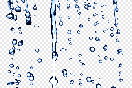 Капли воды текут